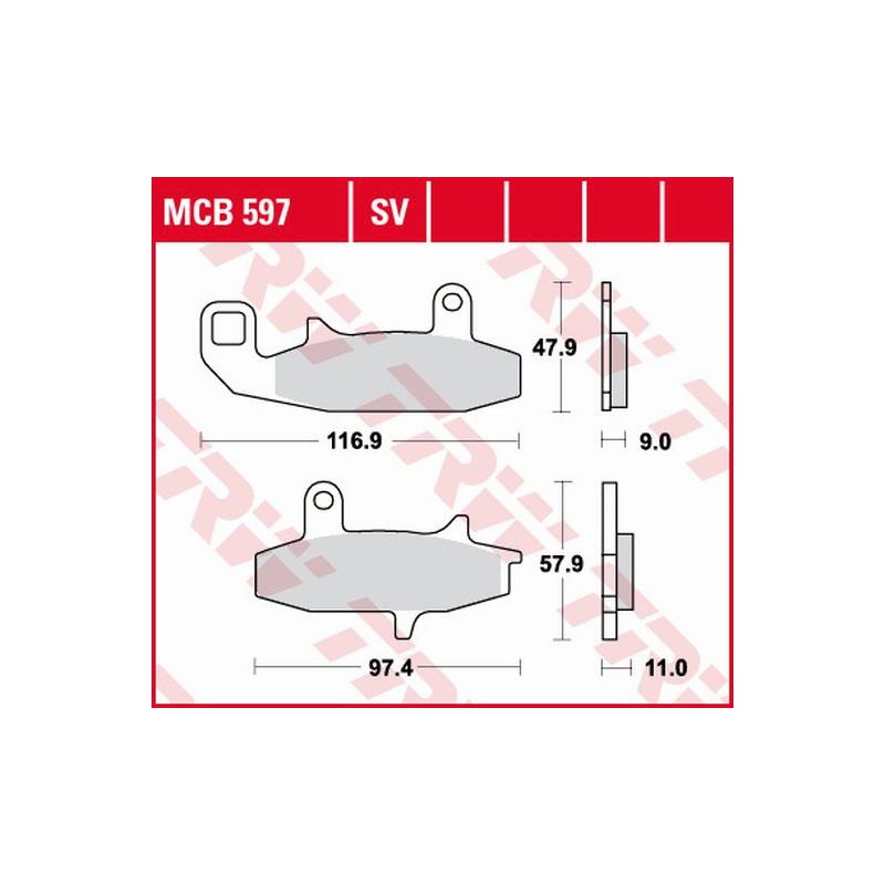 TRW ZF KLOCKI HAMULCOWE KH147 SINTER STREET SUZUKI DR 650 90-96, DR 75