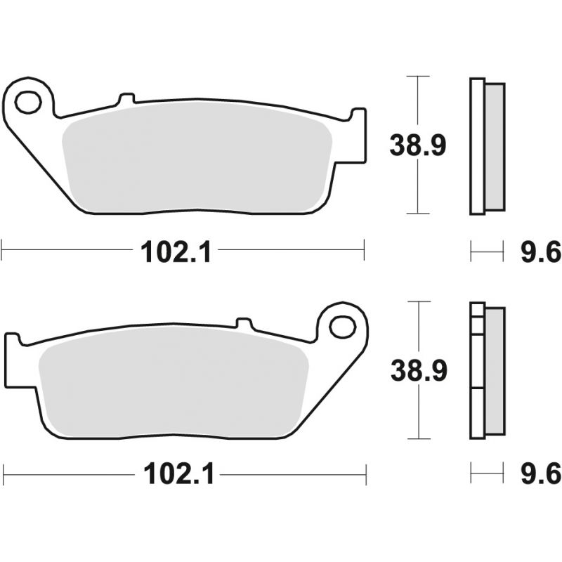 TRW ZF KLOCKI HAMULCOWE KH142 KH226 ORGANIC HONDA VFR 750 88-97, CBR 1