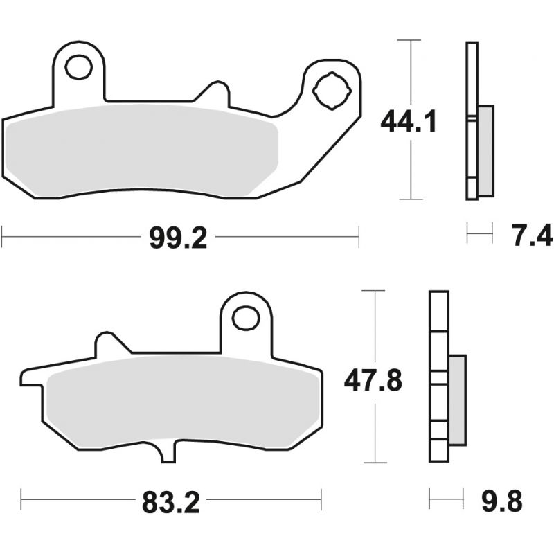 TRW ZF KLOCKI HAMULCOWE KH157 SINTER STREET SUZUKI RG V250 93-95 DR 60