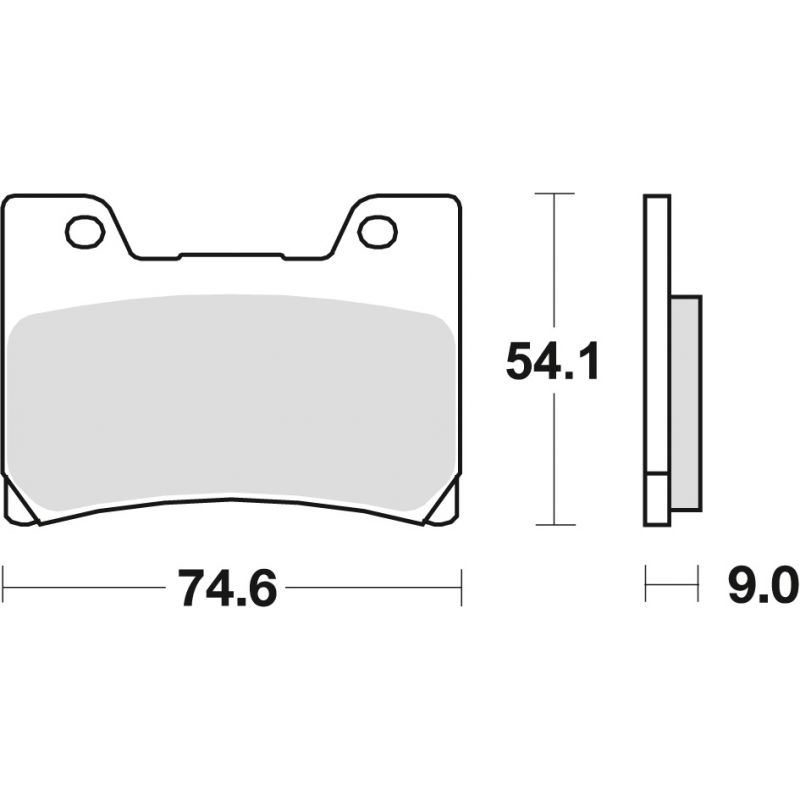 TRW ZF KLOCKI HAMULCOWE KH160 ORGANIC YAMAHA FZR 600 90-95, TDM 850 96