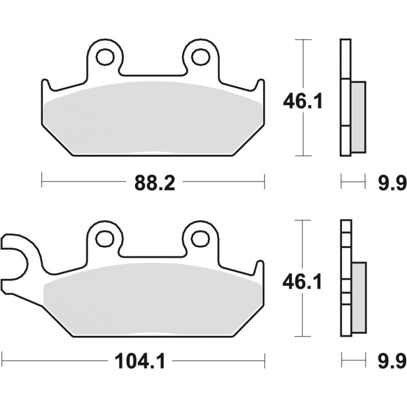 TRW ZF KLOCKI HAMULCOWE KH172 ORGANIC YAMAHA XT 600 90-03, XTZ 660 91-
