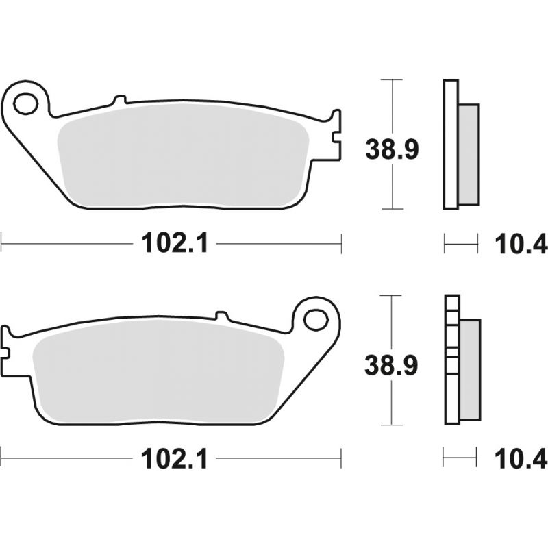 TRW ZF KLOCKI HAMULCOWE KH196 SINTER STREET HONDA CBR 1000F 90-92, ST 