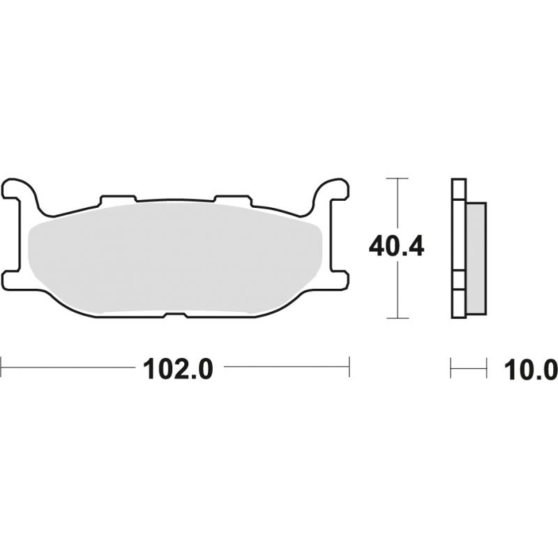 TRW ZF KLOCKI HAMULCOWE KH179 ORGANIC YAMAHA XV 535 95-98, XJ 600 92-9