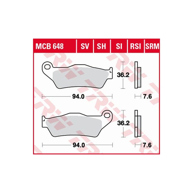 TRW ZF KLOCKI HAMULCOWE KH181 SINTER STREET BMW R 1200 HP2 04-10 R-NIN