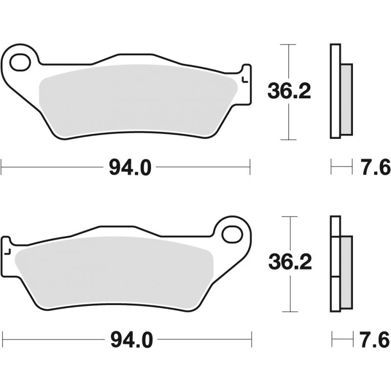 TRW ZF KLOCKI HAMULCOWE KH181 SINTER STREET BMW R 1200 HP2 04-10 R-NIN