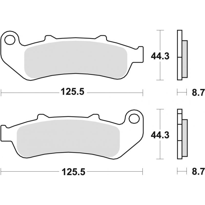 TRW ZF KLOCKI HAMULCOWE KH189 ORGANIC HONDA CBR 1000 F DUAL 93-00, PRZ