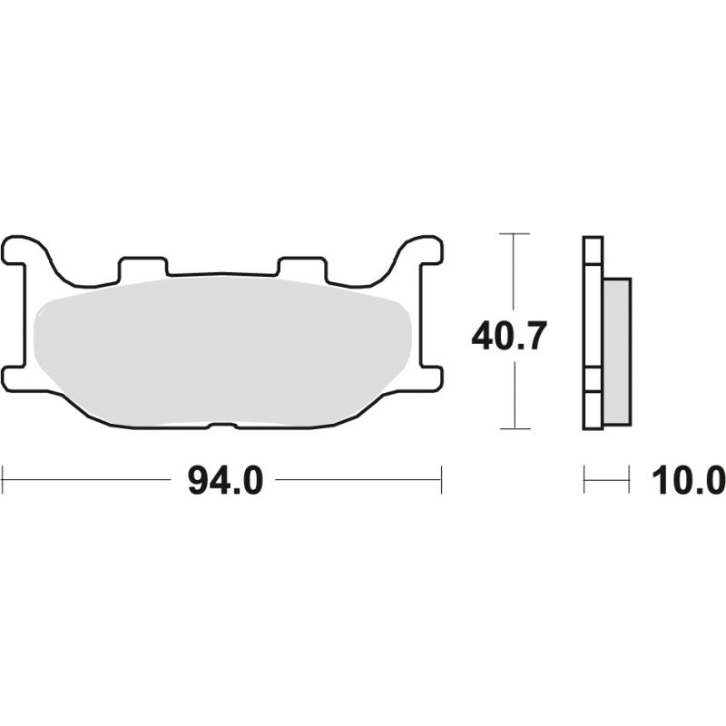 TRW ZF KLOCKI HAMULCOWE KH199 ORGANIC YAMAHA XV / XVS VIRAGO 125 97-04