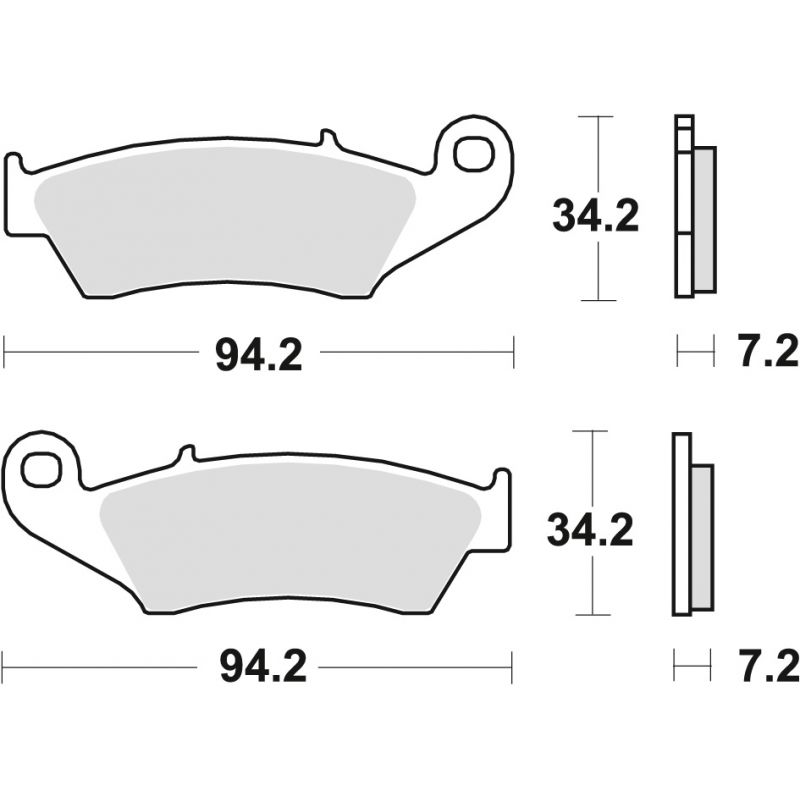 TRW ZF KLOCKI HAMULCOWE KH185 KH389 SINTER SINTER STREET HONDA XL 125 