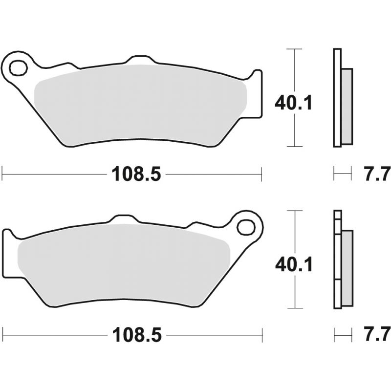TRW ZF KLOCKI HAMULCOWE KH209 KH209/2 ORGANIC APRILIA PEGASO 650 97-10