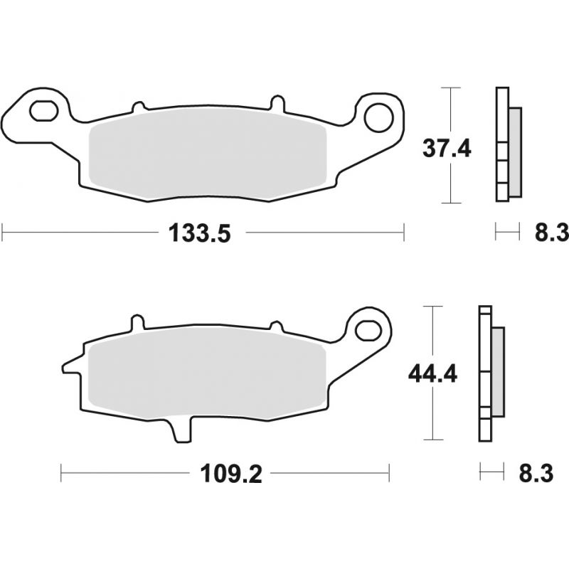 TRW ZF KLOCKI HAMULCOWE KH231 SINTER STREET KAWASAKI ER6 06-16, VERSYS