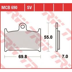 TRW ZF KLOCKI HAMULCOWE KH145 KH236 ORGANIC SUZUKI GSF 1200 96-00, RF 