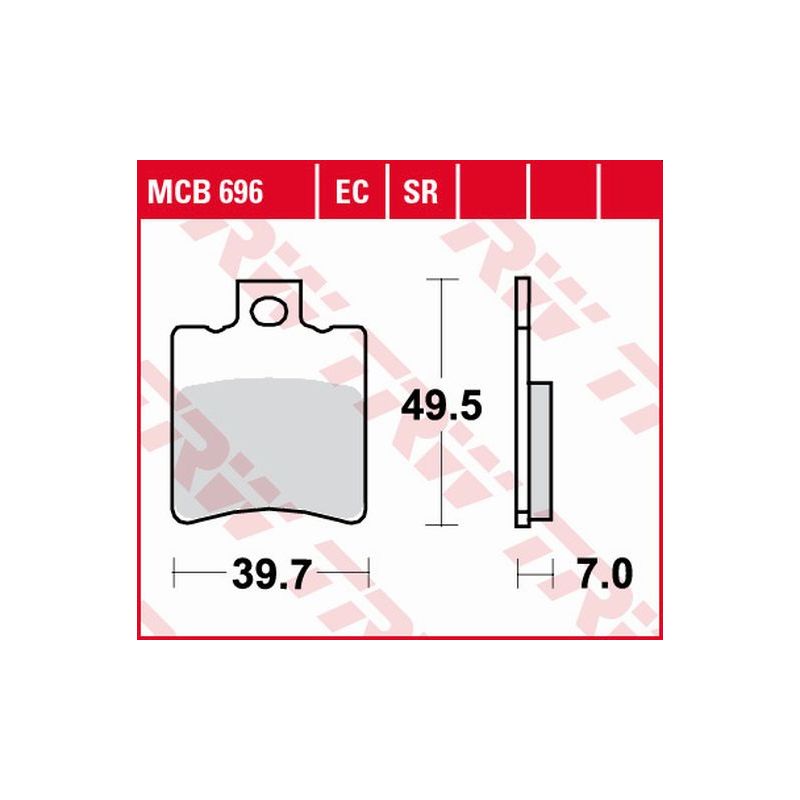 TRW ZF KLOCKI HAMULCOWE KH193 ORGANIC APRILIA MIJITO CUSTOM 50 99-13, 