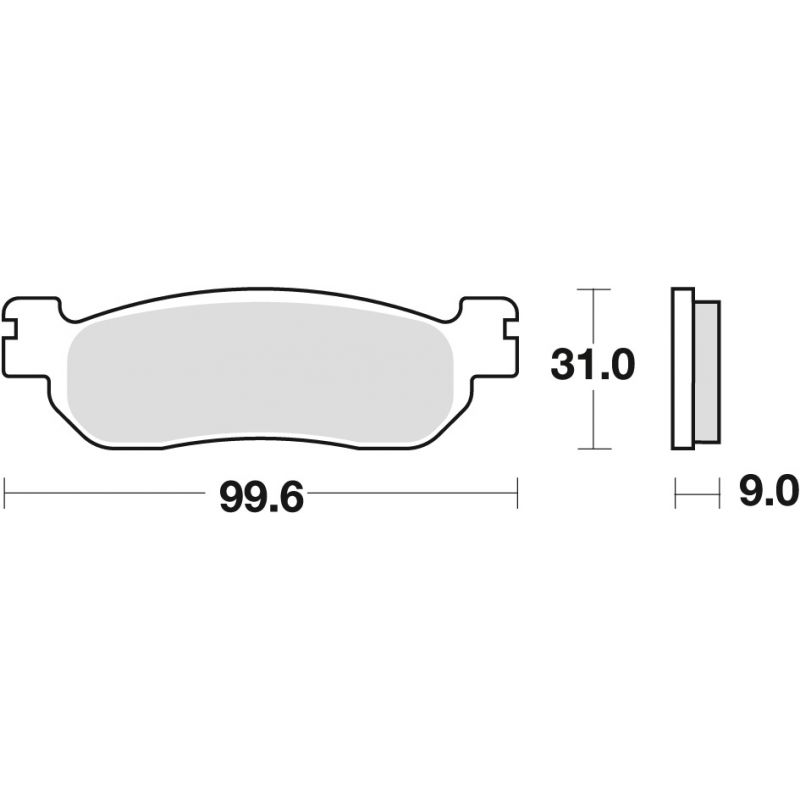 TRW ZF KLOCKI HAMULCOWE KH275 ORGANIC YAMAHA TW 125 99-08 TW 200 91-15