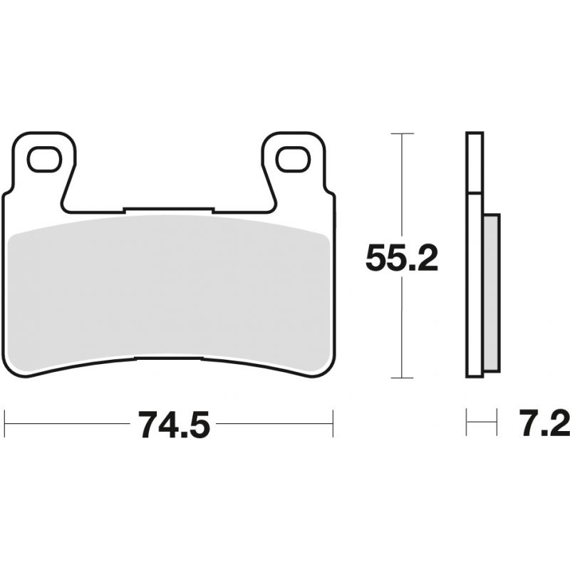 TRW ZF KLOCKI HAMULCOWE KH265 KH296 ORGANIC HONDA CB 1300 F 03-04, HYO