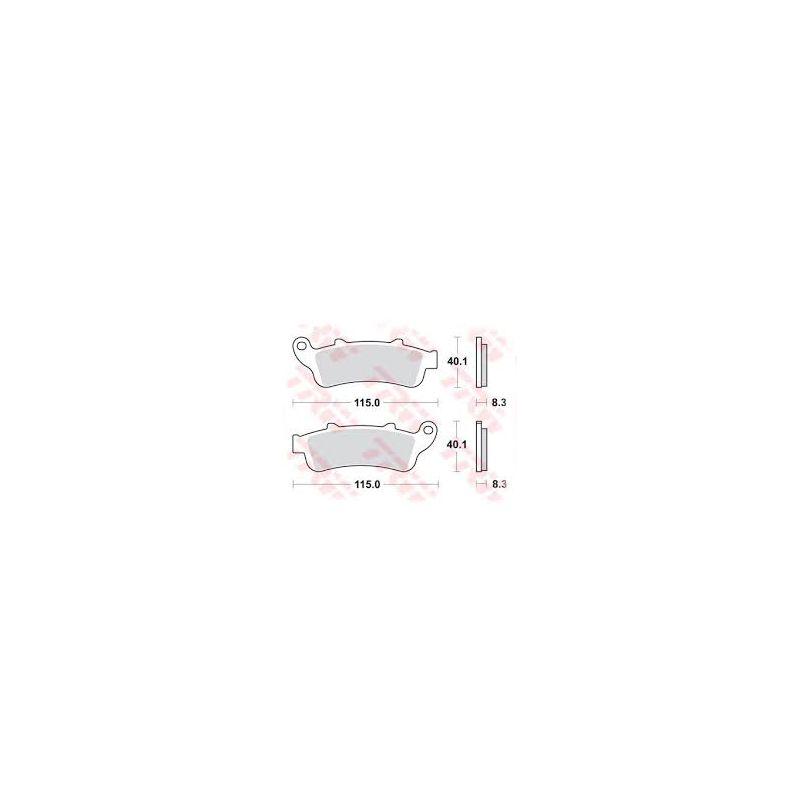 TRW ZF KLOCKI HAMULCOWE KH261 KH281 SINTER STREET HONDA NT 650 V 02-05
