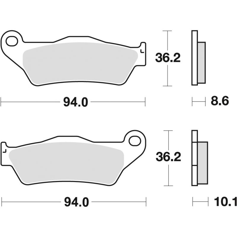 TRW ZF KLOCKI HAMULCOWE KH363 SINTER STREET BMW R1100GS/R/RT/S 99-05 R