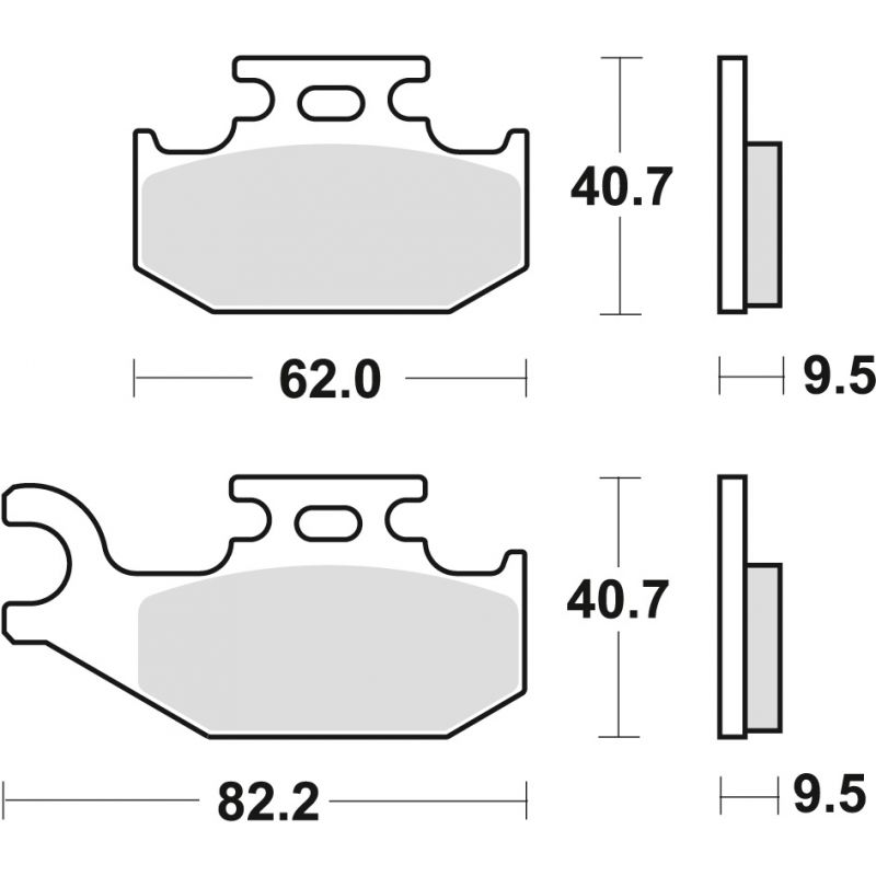 TRW ZF KLOCKI HAMULCOWE KH317 SINTER OFFROAD SUZUKI LTF 500 03-04, YAM