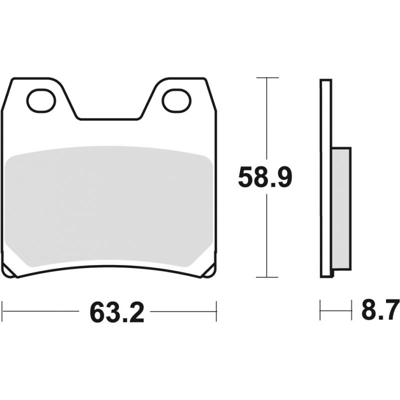 TRW ZF KLOCKI HAMULCOWE KH348 ORGANIC YAMAHA FZS 1000 FAZER 01-05, XJR