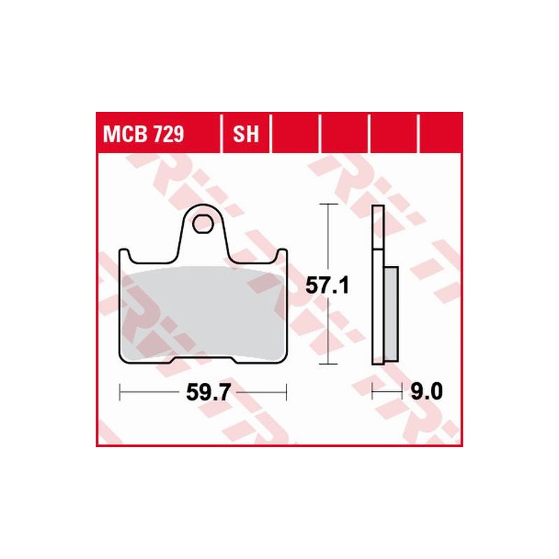 TRW ZF KLOCKI HAMULCOWE KH254 ORGANIC SUZUKI GSXR 600 04-05, GSF 650 0