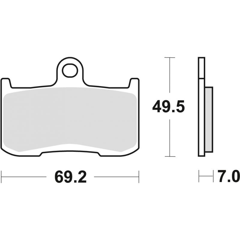 TRW ZF KLOCKI HAMULCOWE KH347 SINTER STREET KAWASAKI Z 800 13-17, Z 90