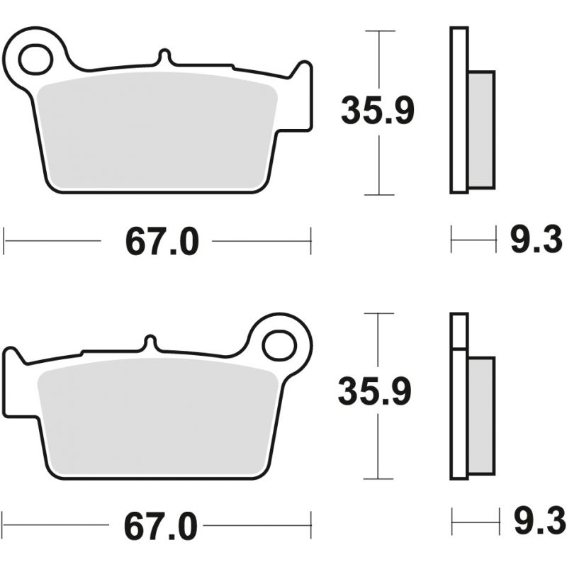 TRW ZF KLOCKI HAMULCOWE KH367 SINTER OFFROAD (WYCZYNOWE) KAWASAKI KXF 