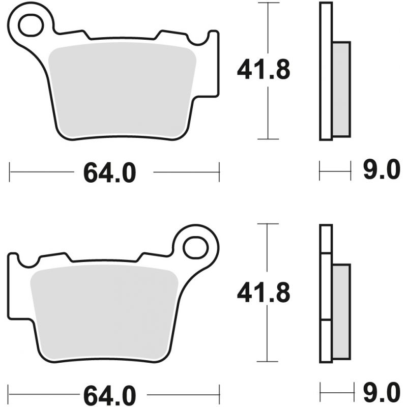 TRW ZF KLOCKI HAMULCOWE KH368 SINTER OFFROAD BMW G450X/SMR 08-11, KTM 