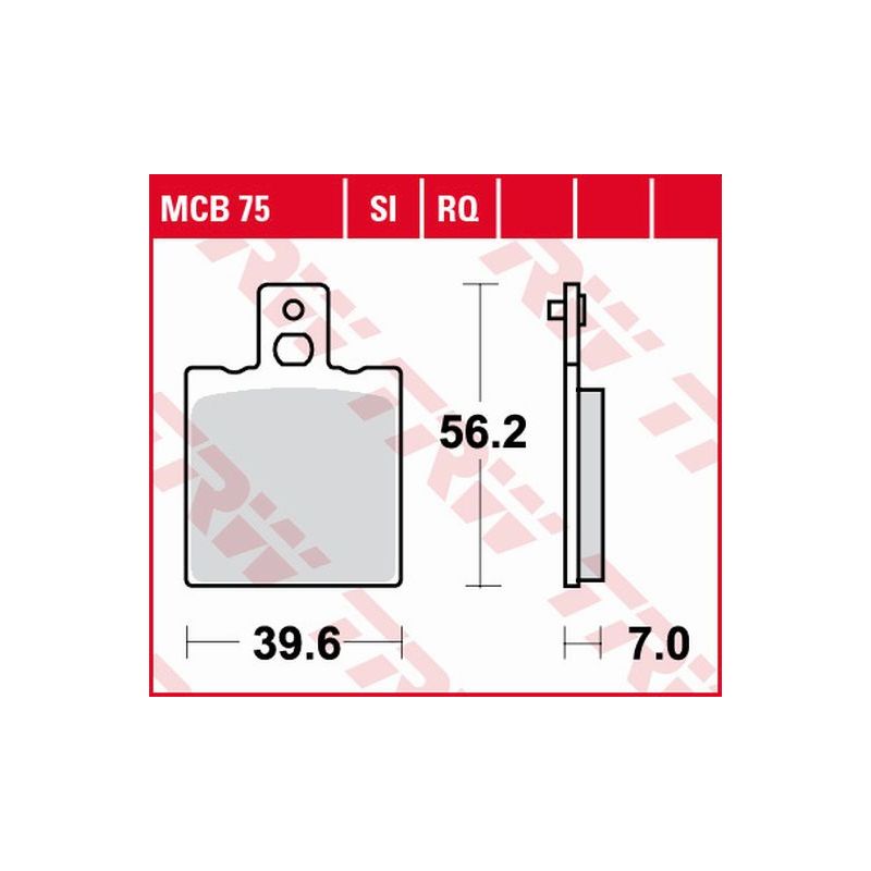 TRW ZF KLOCKI HAMULCOWE KH47 ORGANIC APRILIA AF-1 / ET 50 87-90, AF-1 