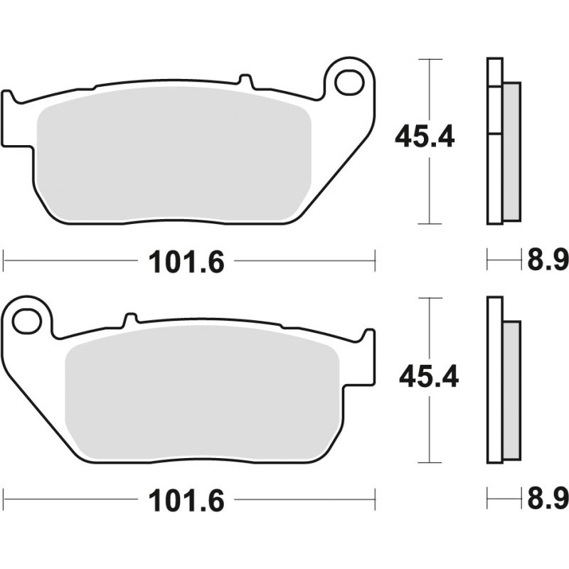 TRW ZF KLOCKI HAMULCOWE KH381 SINTER STREET HARLEY-DAVIDSON XL 883 03-