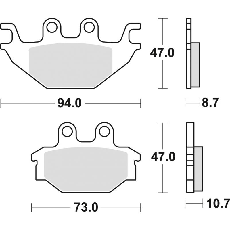 TRW ZF KLOCKI HAMULCOWE KH377 SINTER OFFROAD CAN-AM DS 250 08-15, KAWA