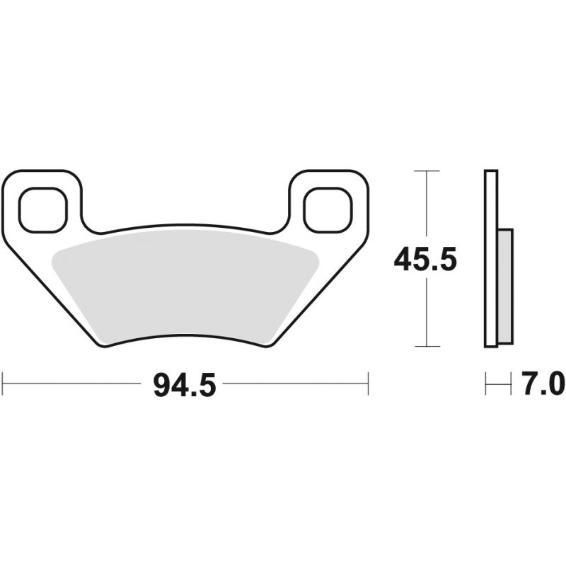 TRW ZF KLOCKI HAMULCOWE KH395 SINTER OFFROAD ARCTIC CAT ATV 300 10-, T