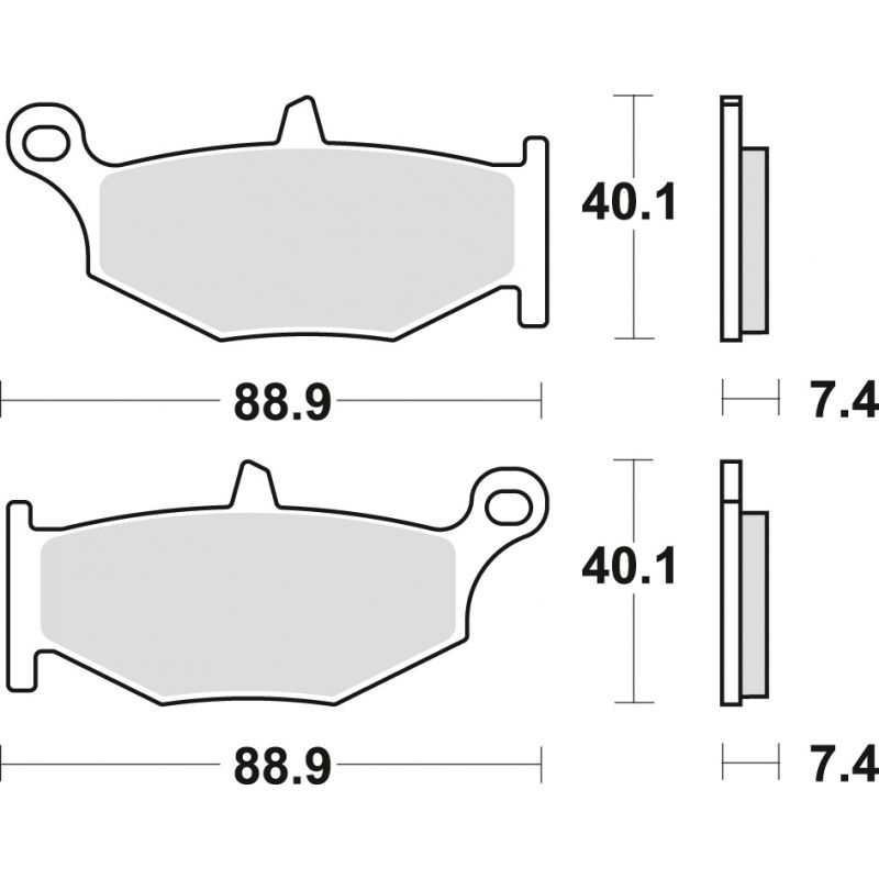 TRW ZF KLOCKI HAMULCOWE KH419 SINTER STREET SUZUKI GSR / GSXR 600 06-1