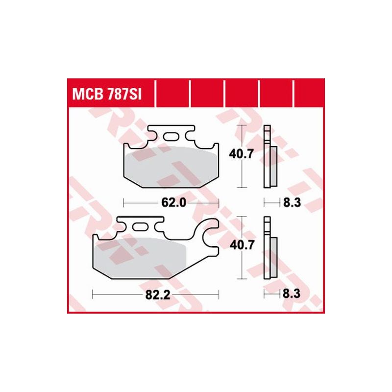 TRW ZF KLOCKI HAMULCOWE KH413 SINTER OFFROAD SUZUKI LTA / LTF 400 08-,