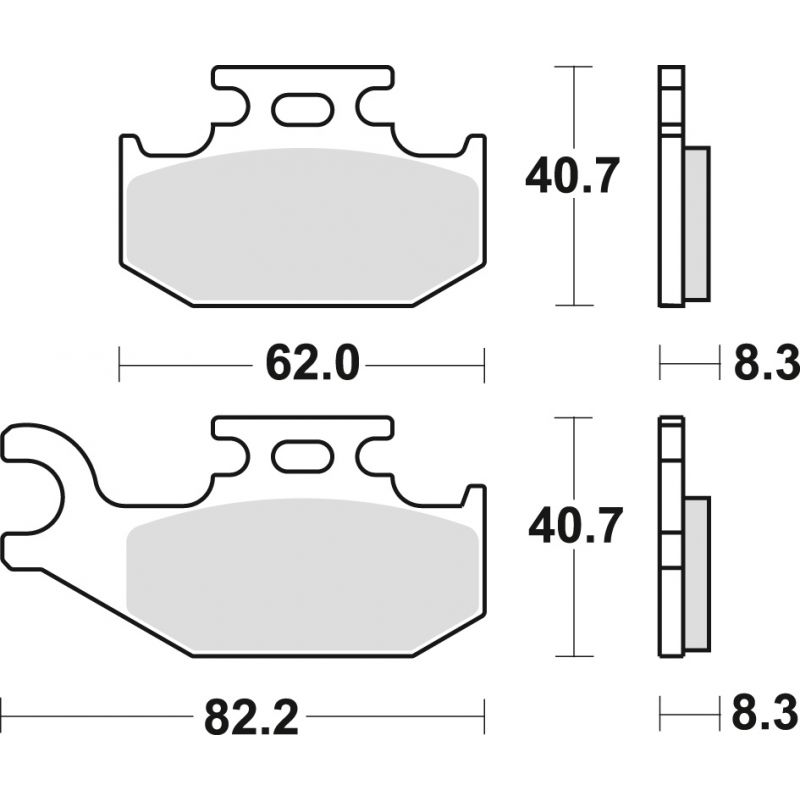TRW ZF KLOCKI HAMULCOWE KH414 SINTER OFFROAD SUZUKI LTA 400 08-, LTA 4