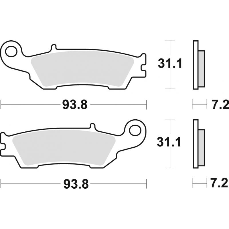 TRW ZF KLOCKI HAMULCOWE KH450 SINTER OFFROAD YAMAHA YZ 125 08-, WR 250