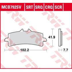TRW ZF KLOCKI HAMULCOWE KH447 SINTER STREET APRILIA RSV4 09-, DUCATI V