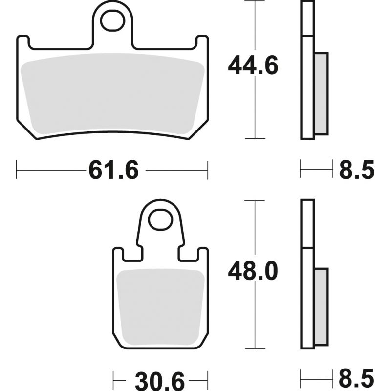 TRW ZF KLOCKI HAMULCOWE KH442/4 SINTER STREET YAMAHA R1 06-14, MT-01 0