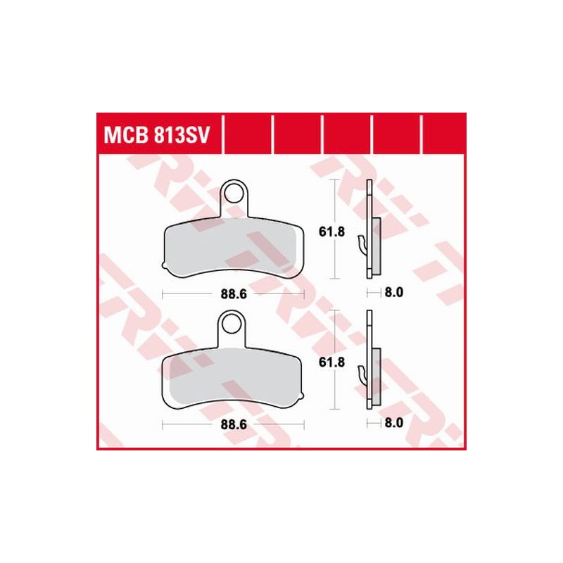 TRW ZF KLOCKI HAMULCOWE KH457 SINTER STREET HARLEY-DAVIDSON 1584 / 169