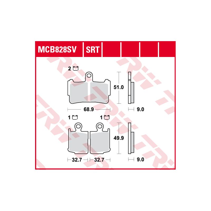 TRW ZF KLOCKI HAMULCOWE KH499/4 SINTER STREET HONDA VFR 1200 10-16, PR