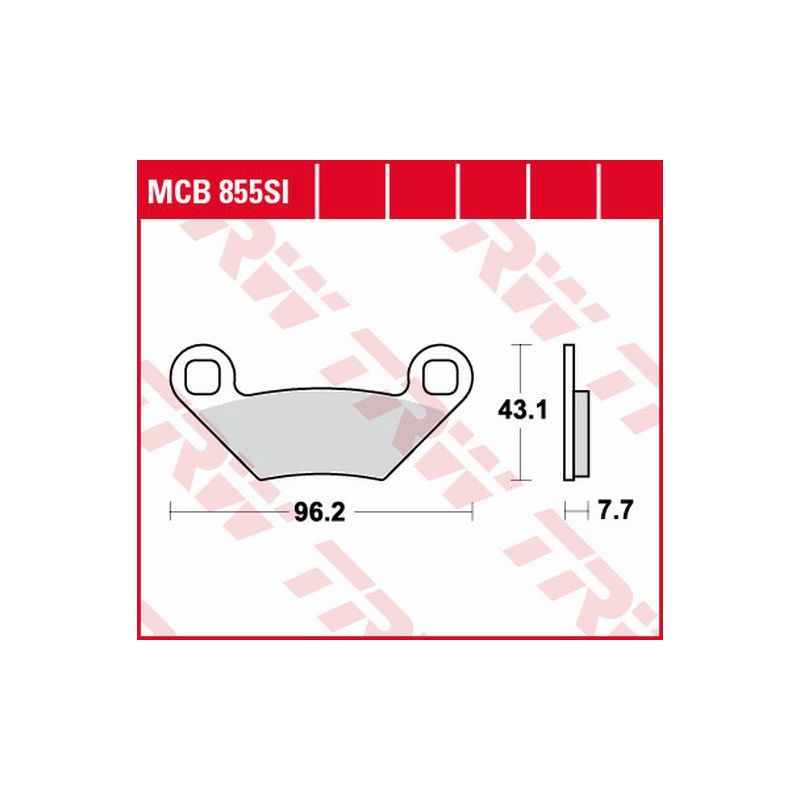 TRW ZF KLOCKI HAMULCOWE KH475 SINTER OFFROAD POLARIS SPORTSMAN 500 08-