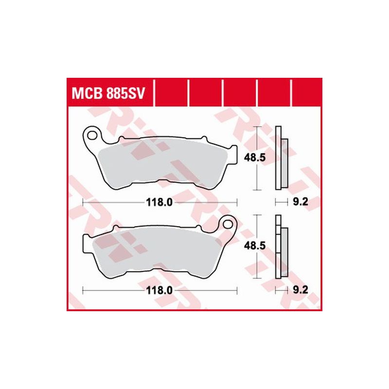 TRW ZF KLOCKI HAMULCOWE KH640 SINTER STREET HARLEY-DAVIDSON XL 883 14-
