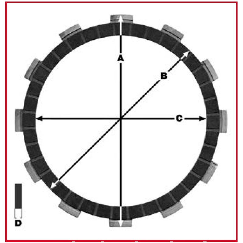 TRW ZF TARCZE SPRZĘGŁOWE HONDA CBR 125 04-17, CG 125 04-08, NX 125 8