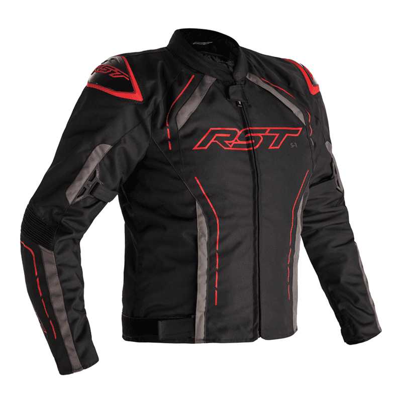 KURTKA TEKSTYLNA RST S1 CE BLACK/GREY/RED  (2559)