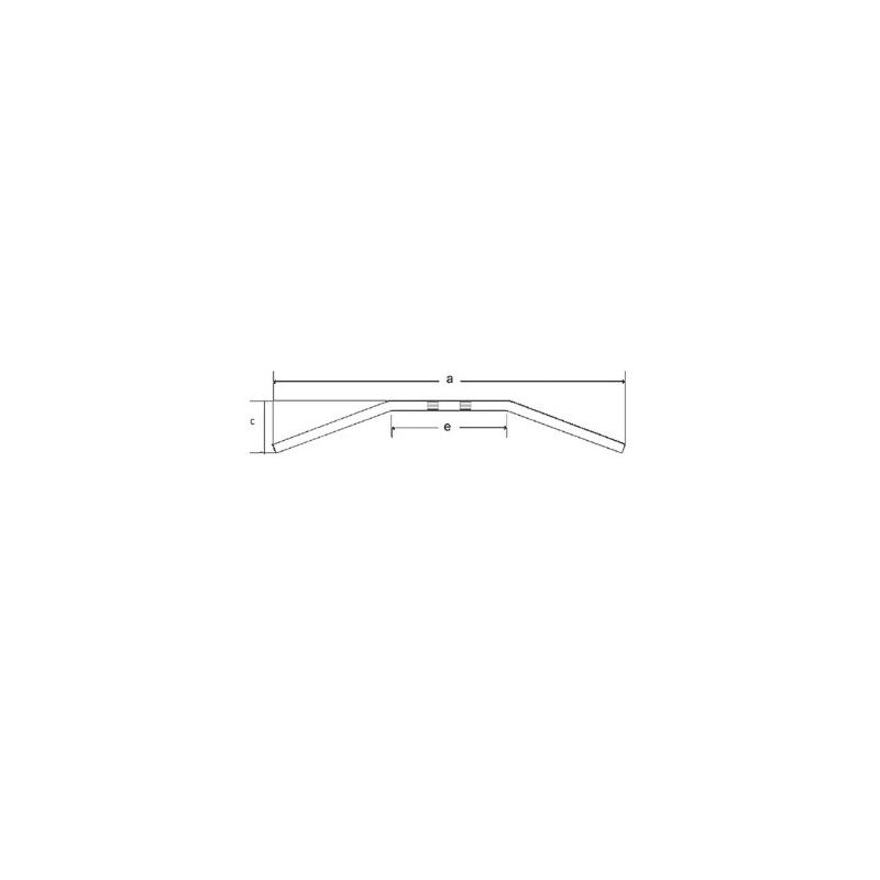 TRW ZF KIEROWNICA STALOWA 22MM DRAGBAR MEDIUM KOLOR CZARNY