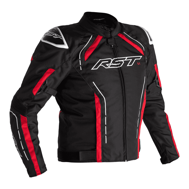 KURTKA TEKSTYLNA RST S1 CE BLACK/RED/WHITE  (2559)