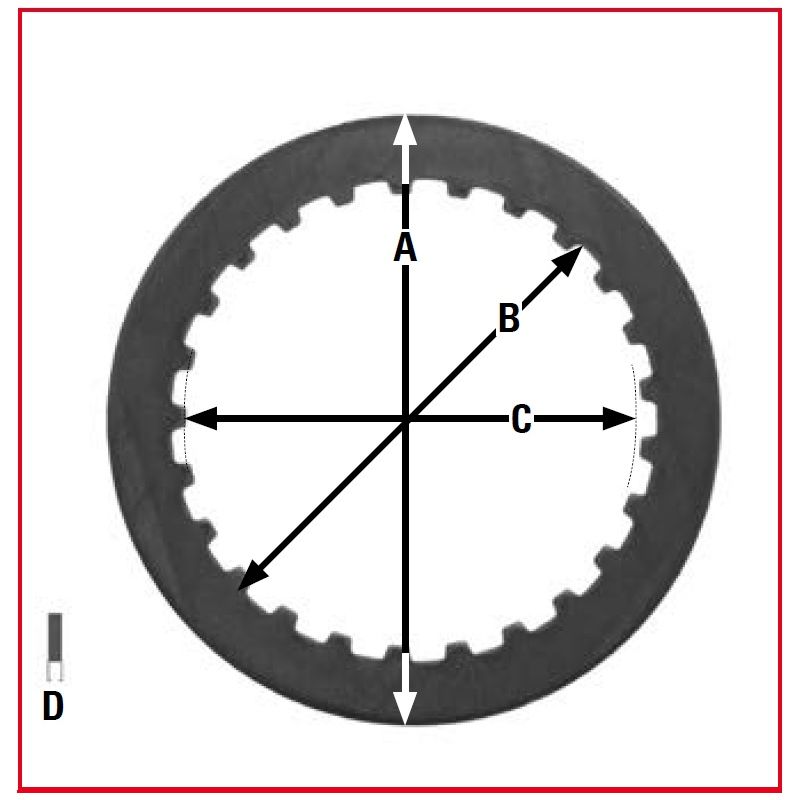 TRW ZF PRZEKŁADKI TARCZ SPRZĘGŁOWYCH YAMAHA XJ6 09-15, R6 06-07, XJ