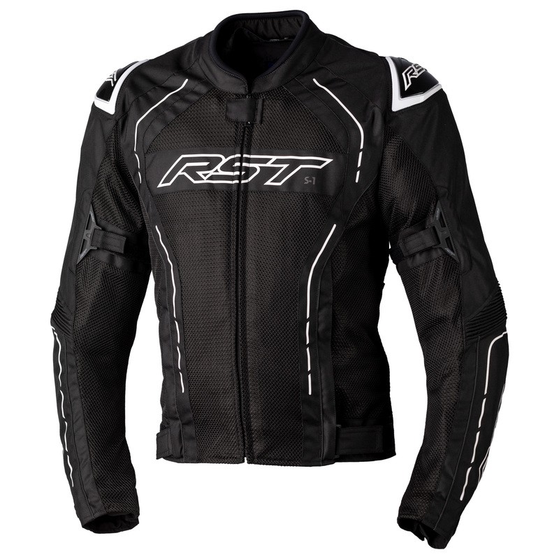 KURTKA TEKSTYLNA RST S1 MESH CE BLACK/WHITE  (3117)