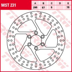 TRW ZF TARCZA HAMULCOWA PRZÓD SUZUKI INTRUDER VS 600 95-97, VS 750 87