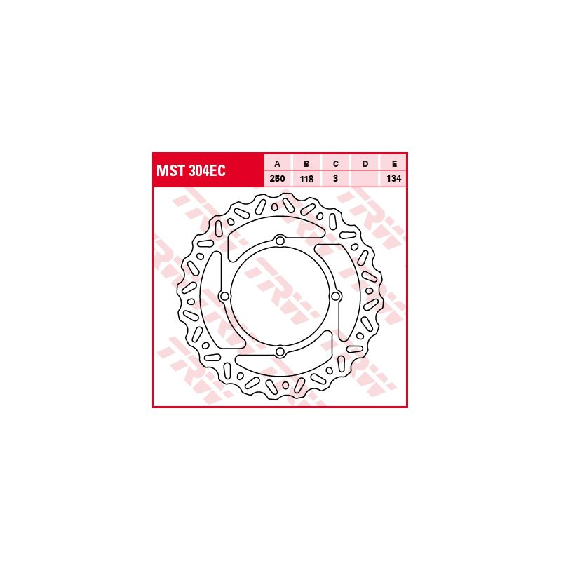 TRW ZF TARCZA HAMULCOWA PRZÓD SUZUKI RMZ 250 07-09, RMZ 450 05-,