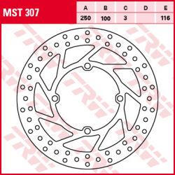 TRW ZF TARCZA HAMULCOWA PRZÓD KAWASAKI KX 125 03-05, KLX / KX 250 93-