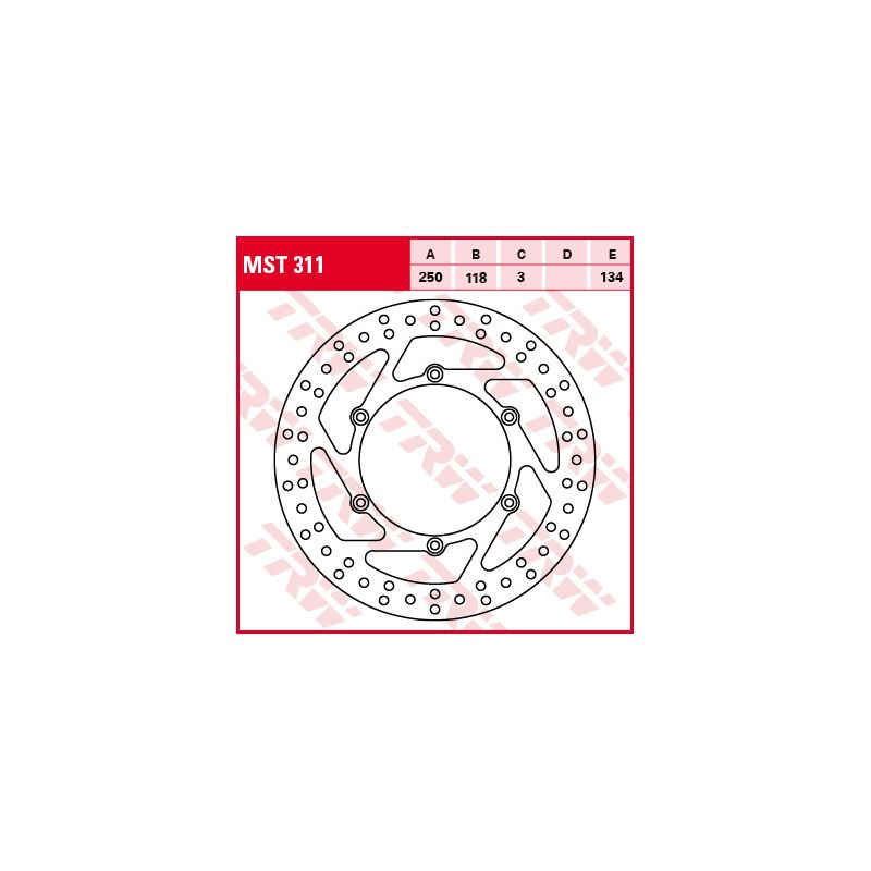 TRW ZF TARCZA HAMULCOWA PRZÓD SUZUKI RM 125 / 250 89-12, DR 250 95-07